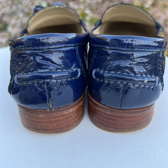 DV by Dolce Vita Navy Blue Patent Leather Loafers, Size 8 - Picture 3 of 9